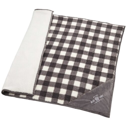 Field & Co.® Double Sided Plaid Sherpa Blanket-4