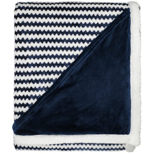 Field & Co.® Chevron Striped Sherpa Blanket-9