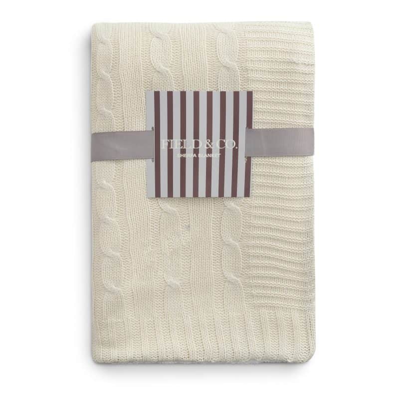 Field & Co.® Cable Knit Sherpa Blanket-5