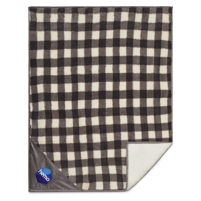 Field & Co.r Double Sided Plaid Sherpa Blanket-4