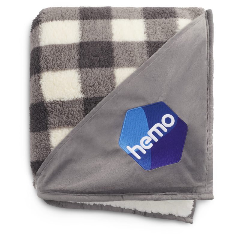 Field & Co.r Double Sided Plaid Sherpa Blanket-5