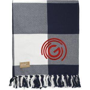 Field & Co.® 100% Organic Cotton Check Throw Blanket-1
