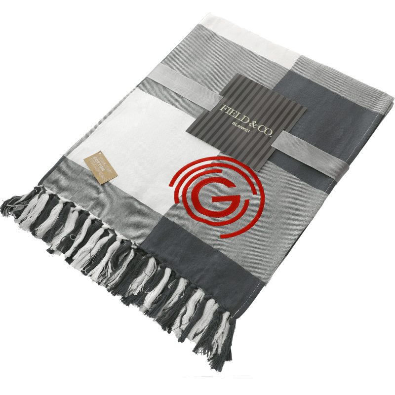 Field & Co.® 100% Organic Cotton Check Throw Blanket-7